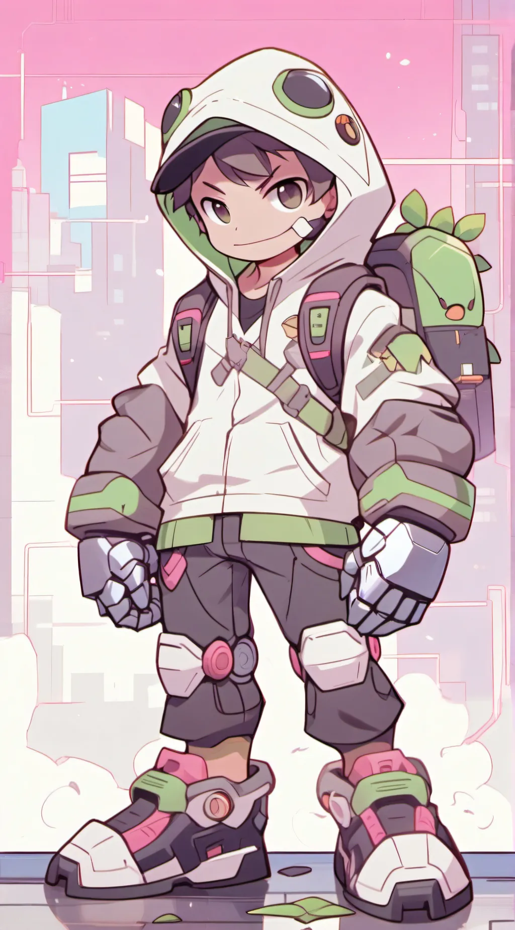 ai character: rottmnt donnie background