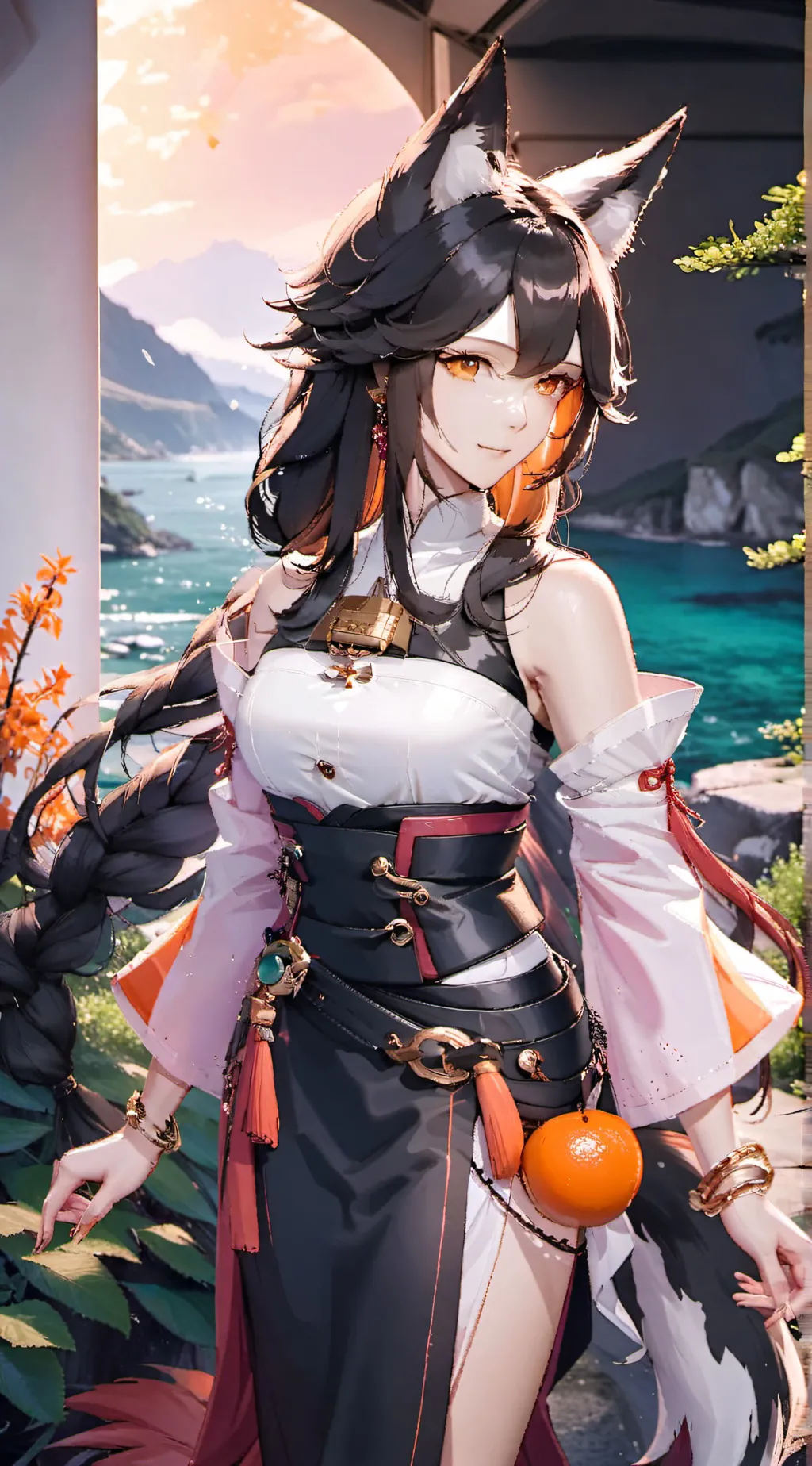 ai character: Foxliay  background