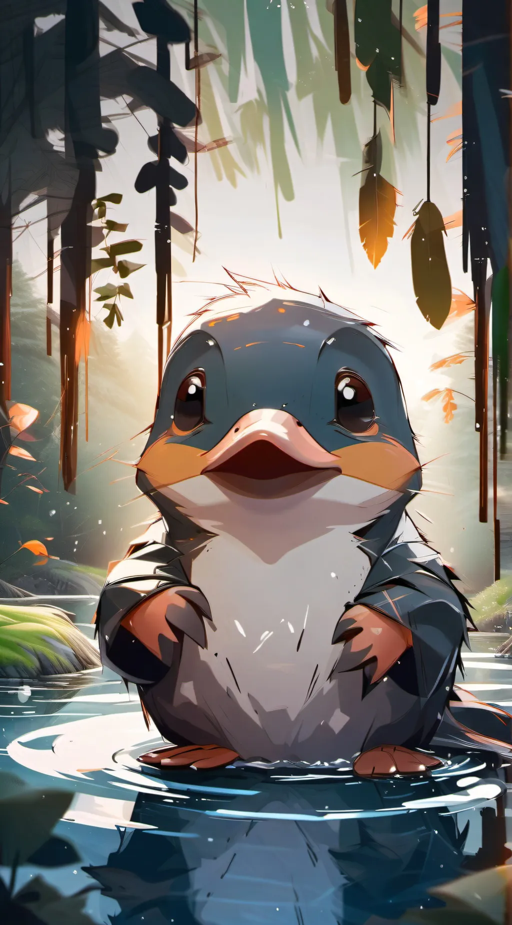 ai character: fred the platypus background