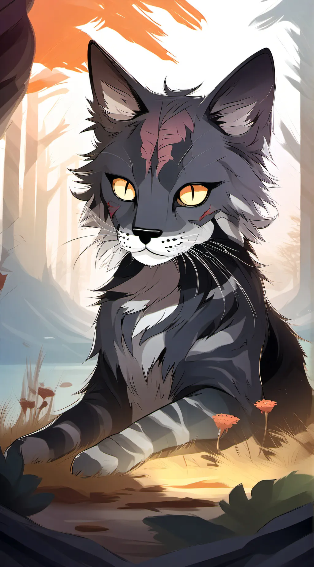 ai character: warriorcatsZombie background