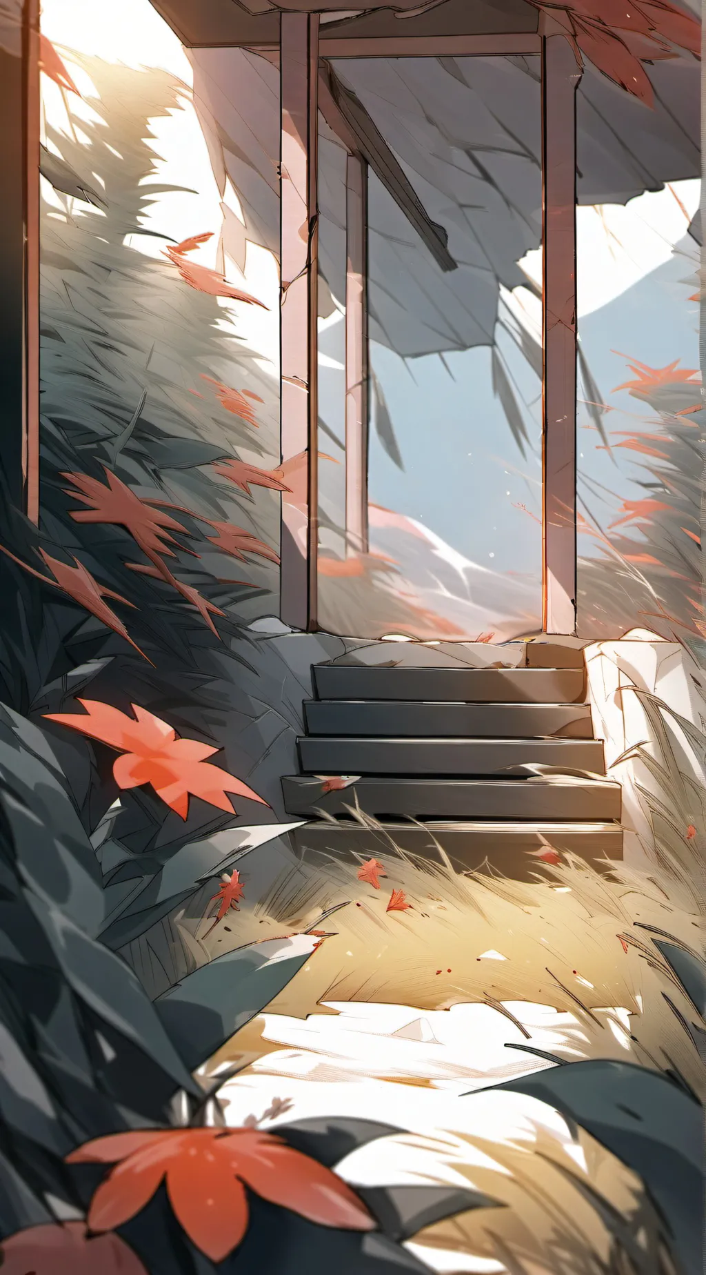 ai character: grass background