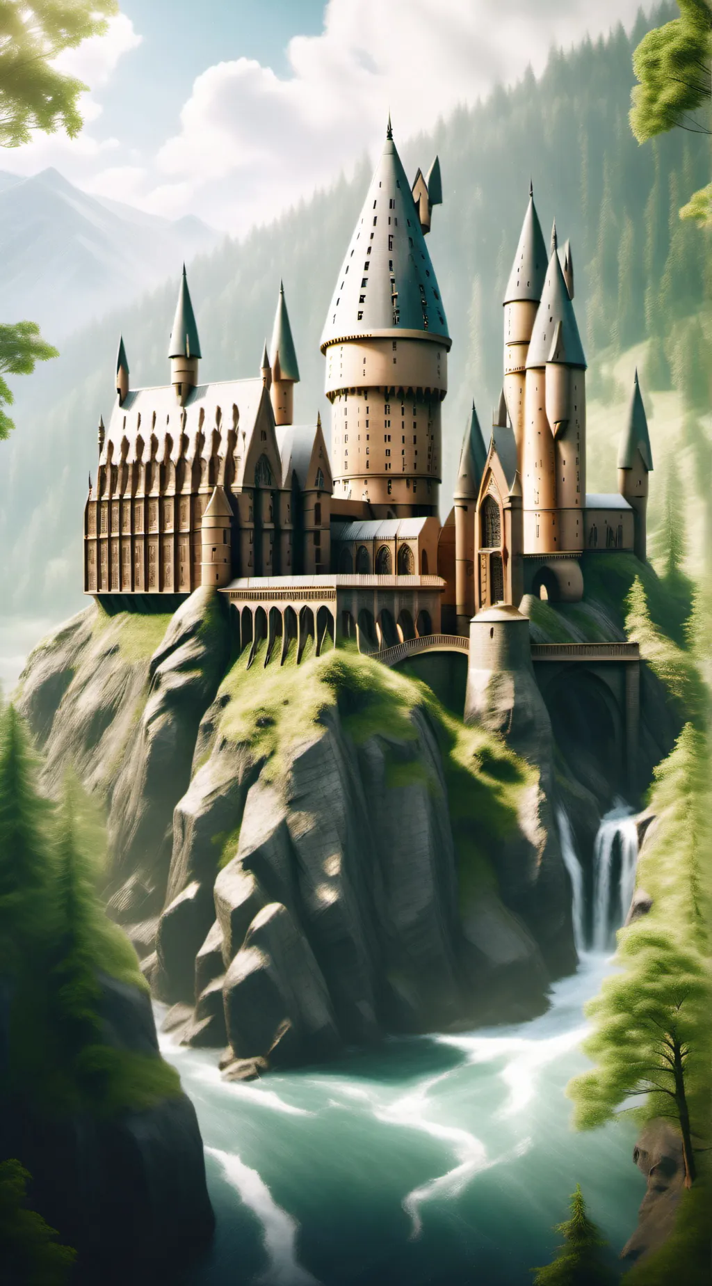 ai character: Hogwarts  background