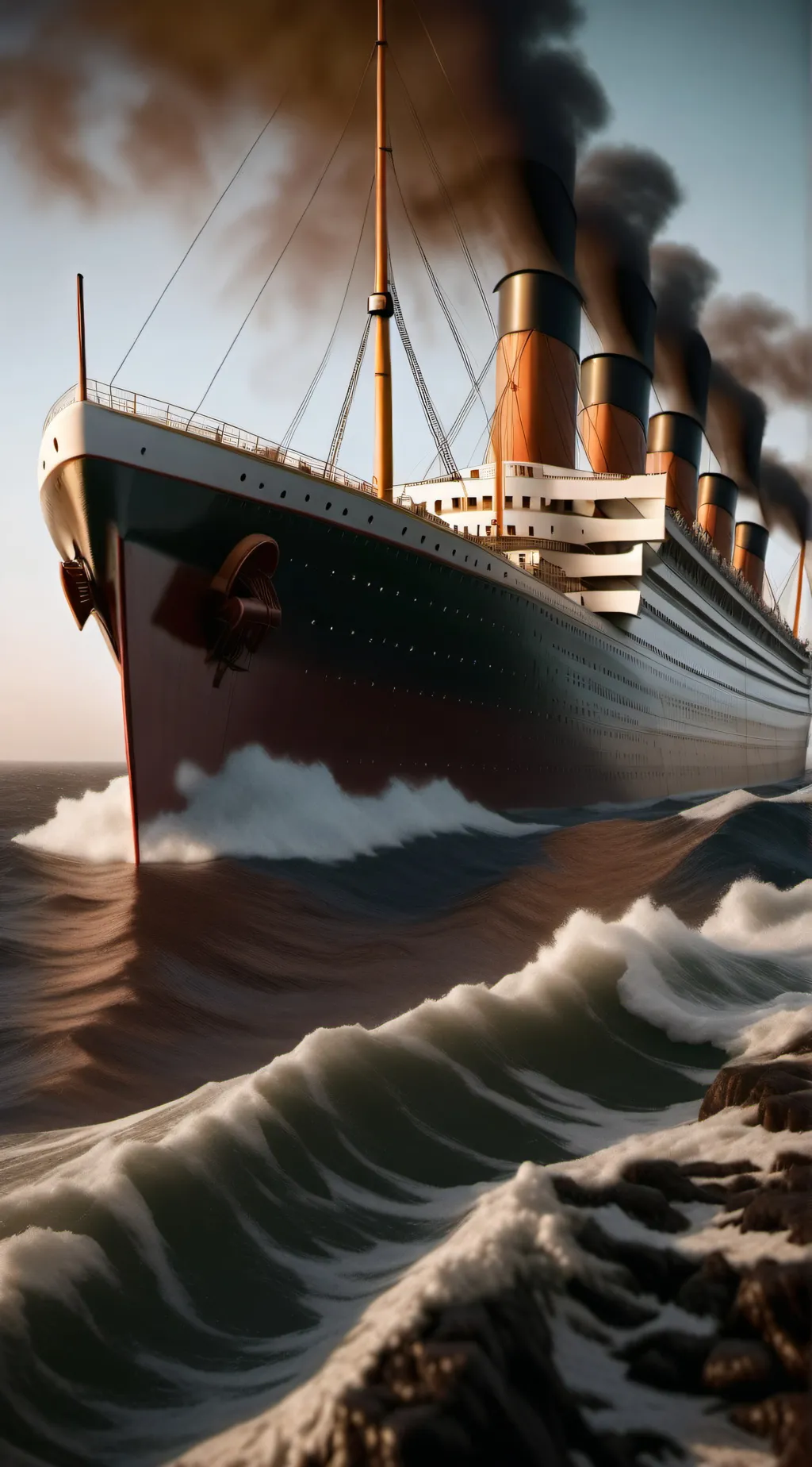ai character: Titanic &carpathia background
