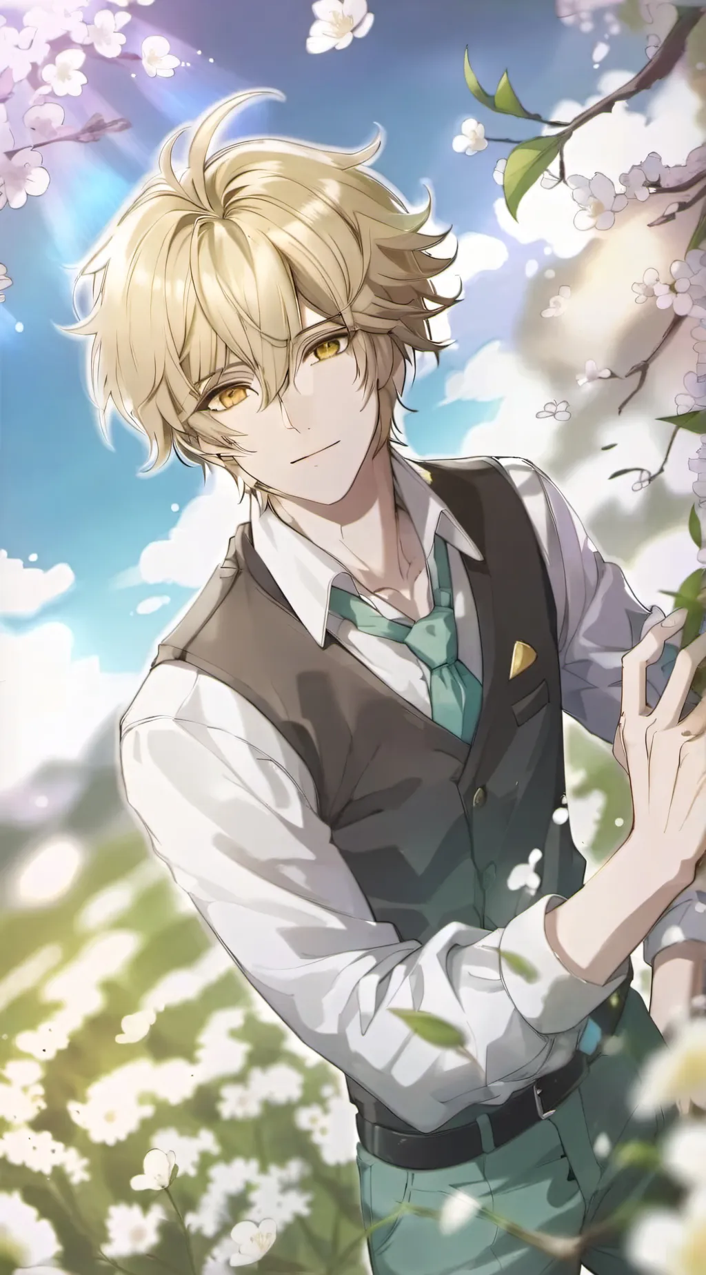 ai character: Adrien agreste  background