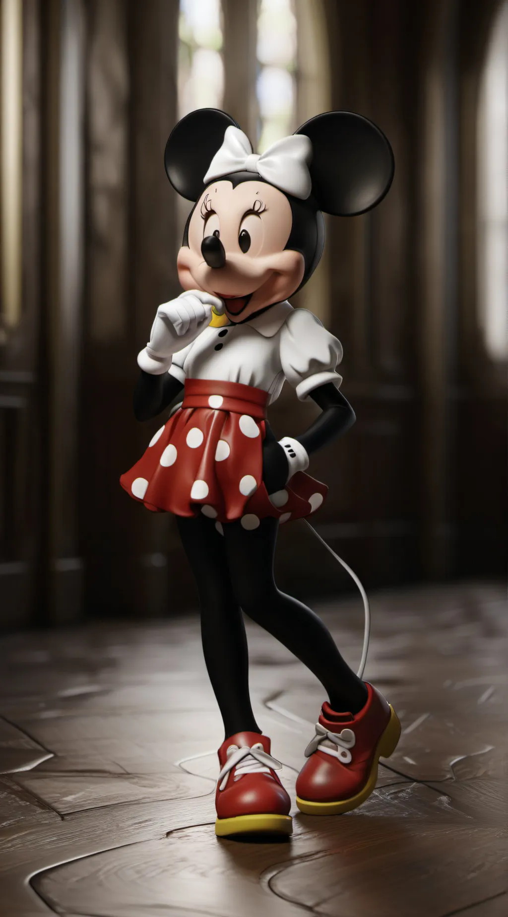 ai character: Minnie Mouse background