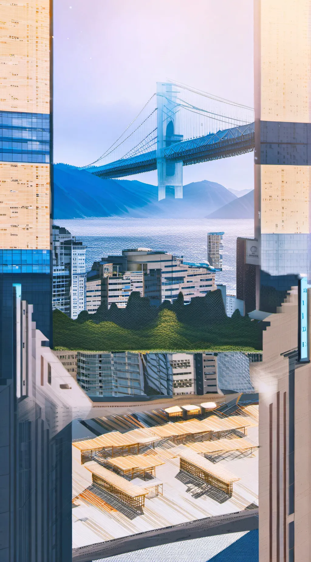 ai character: Blue archive background