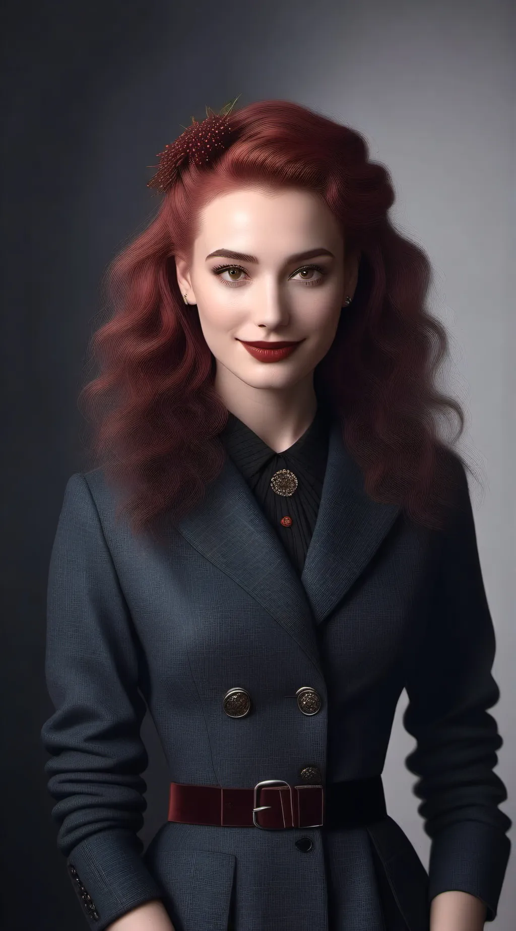 ai character: Red background