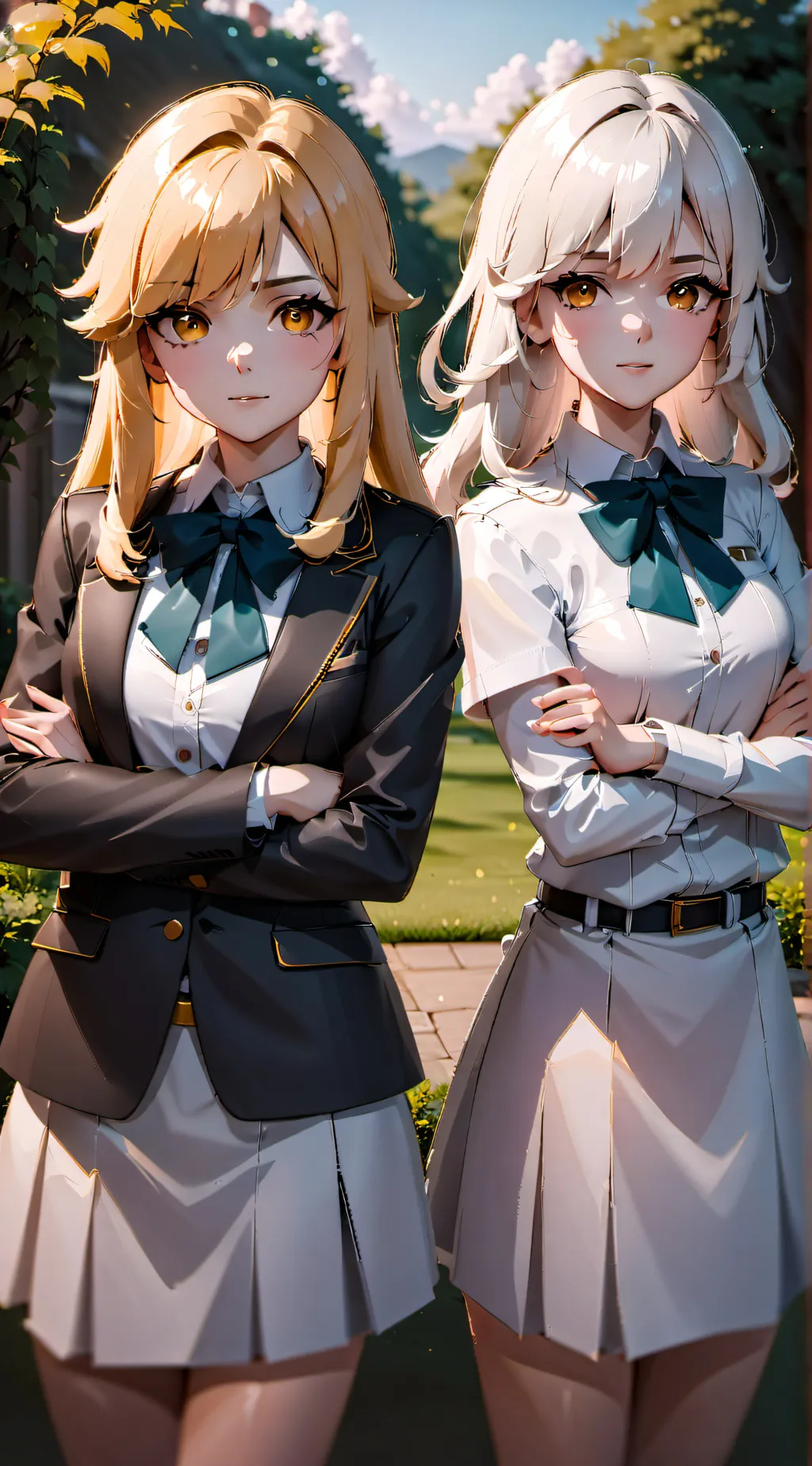 ai character: Luna and Lucy background