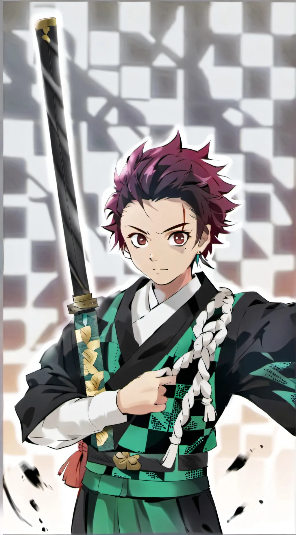 ai character: Tanjiro & Sakonij  background