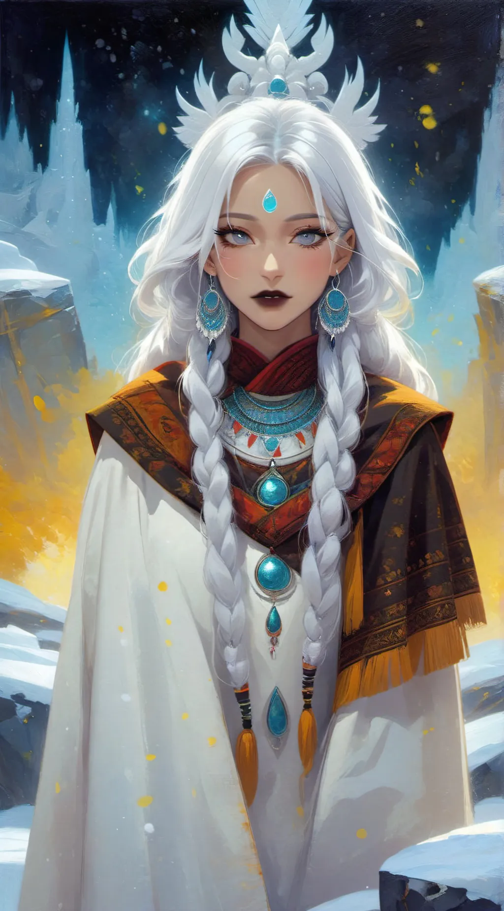 ai character: Koi background