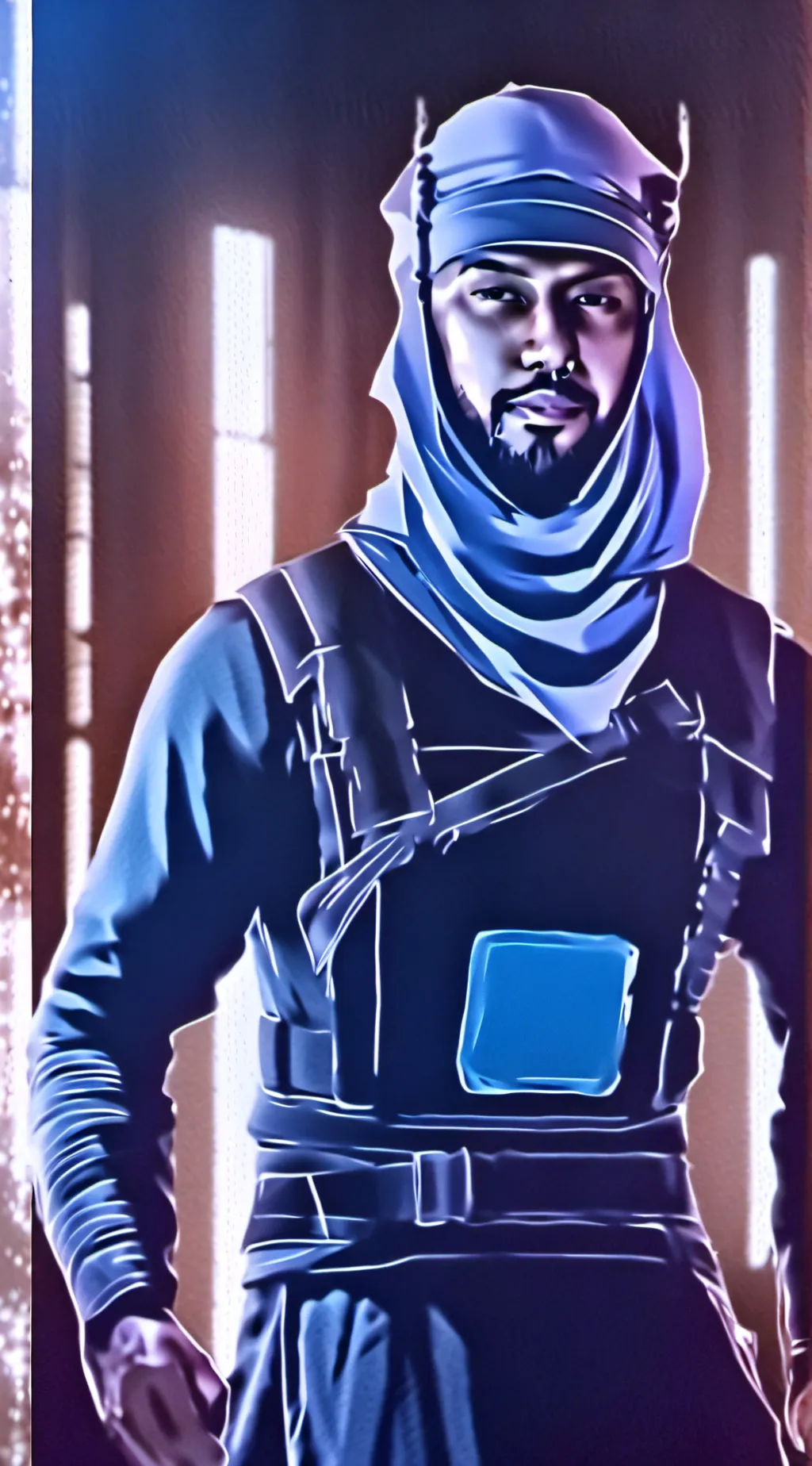 ai character: king baldwin background