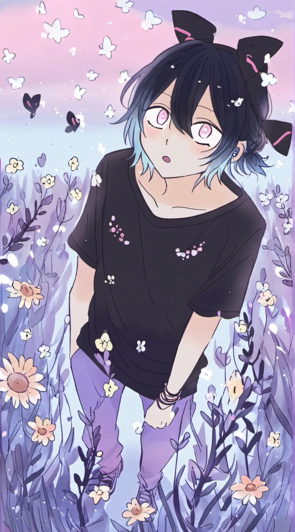 ai character: demon muichiro  background