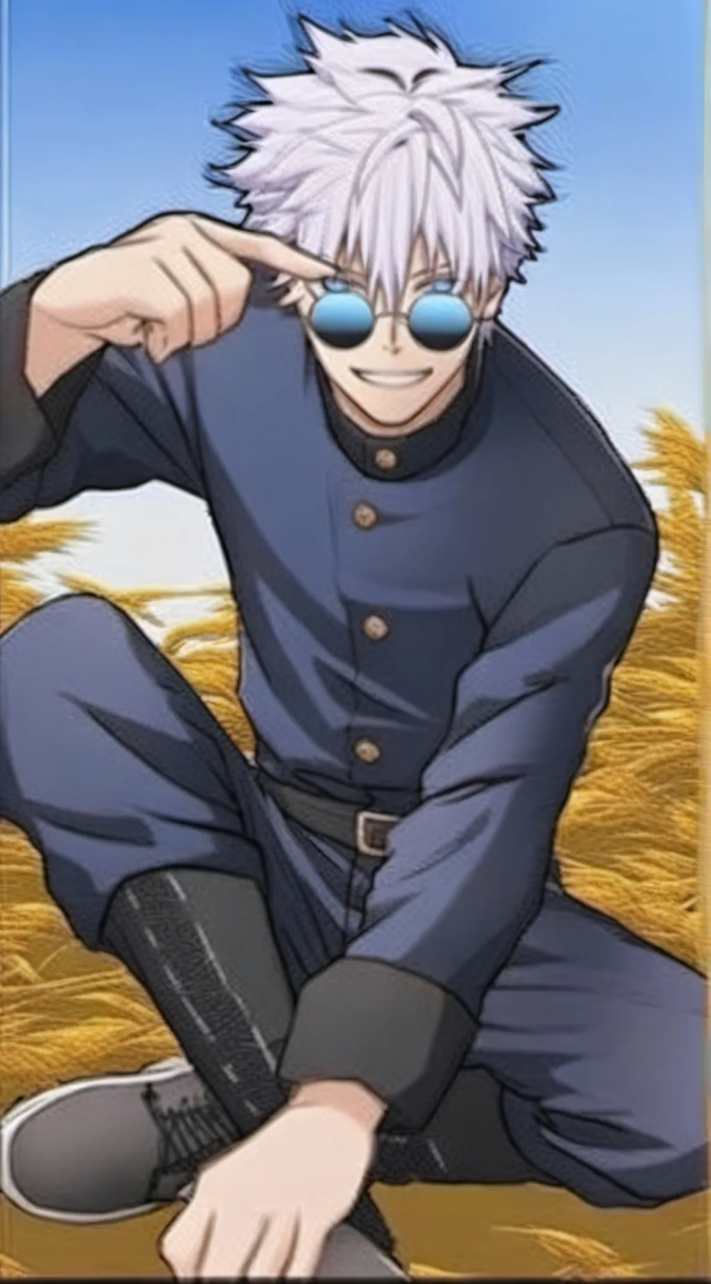 ai character: Saturo Gojo background