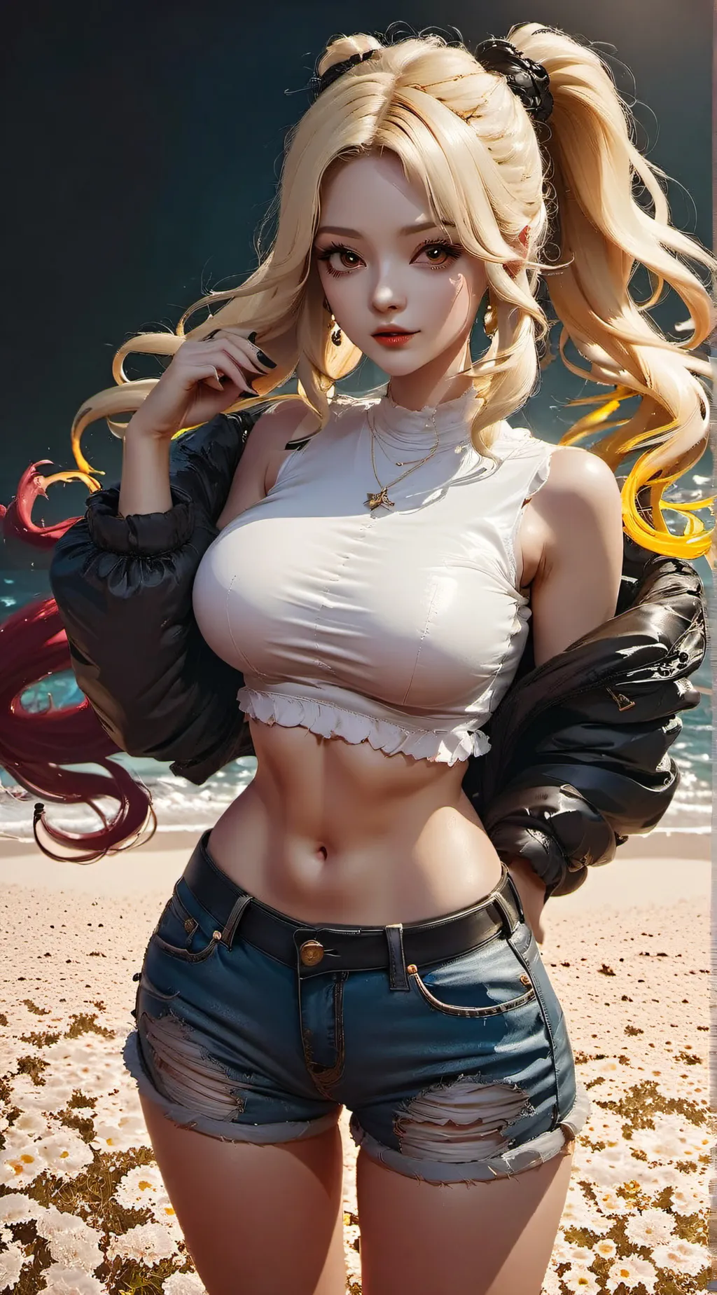 ai character: Olivia Moco background