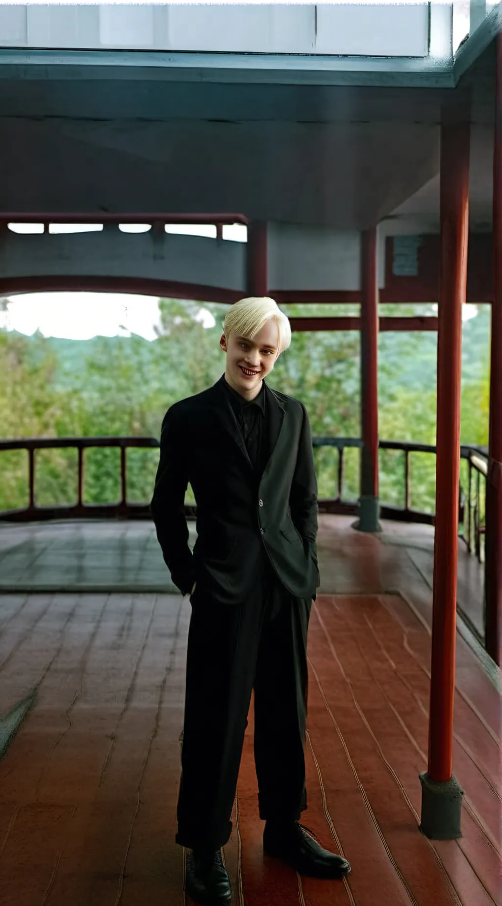 ai character: Hogwarts  background