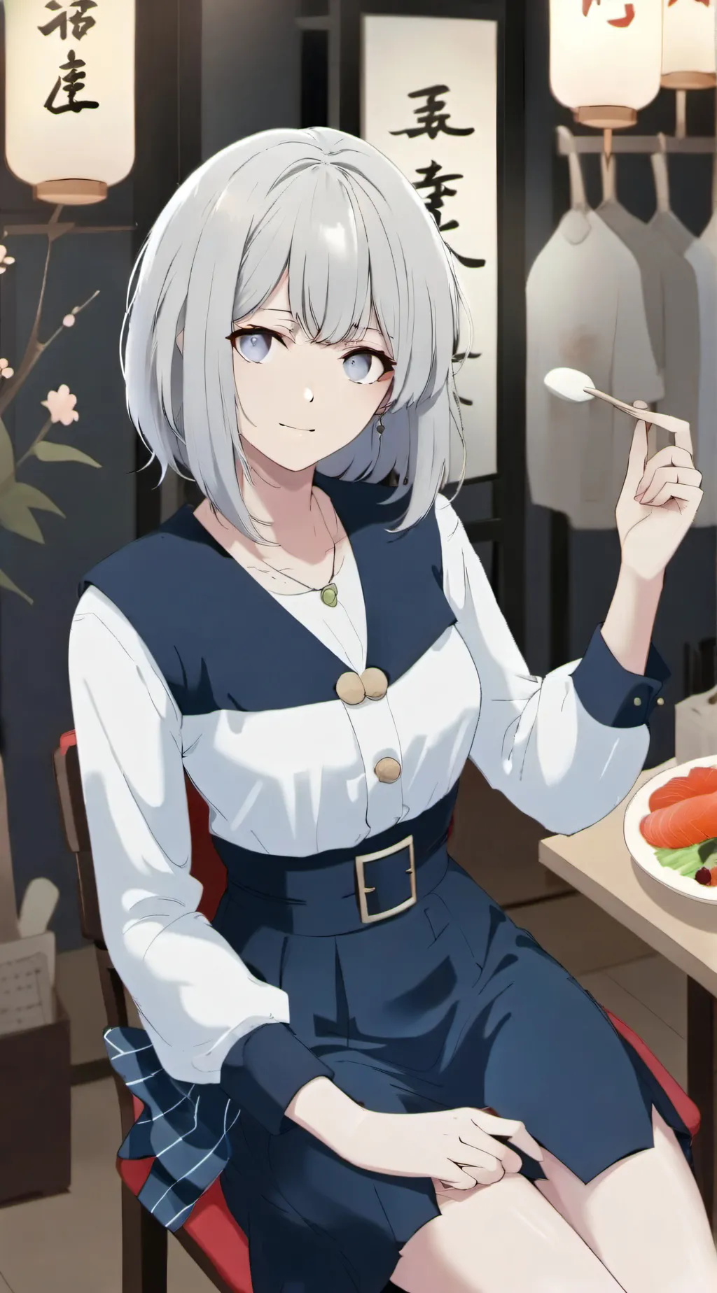 ai character: Maki background