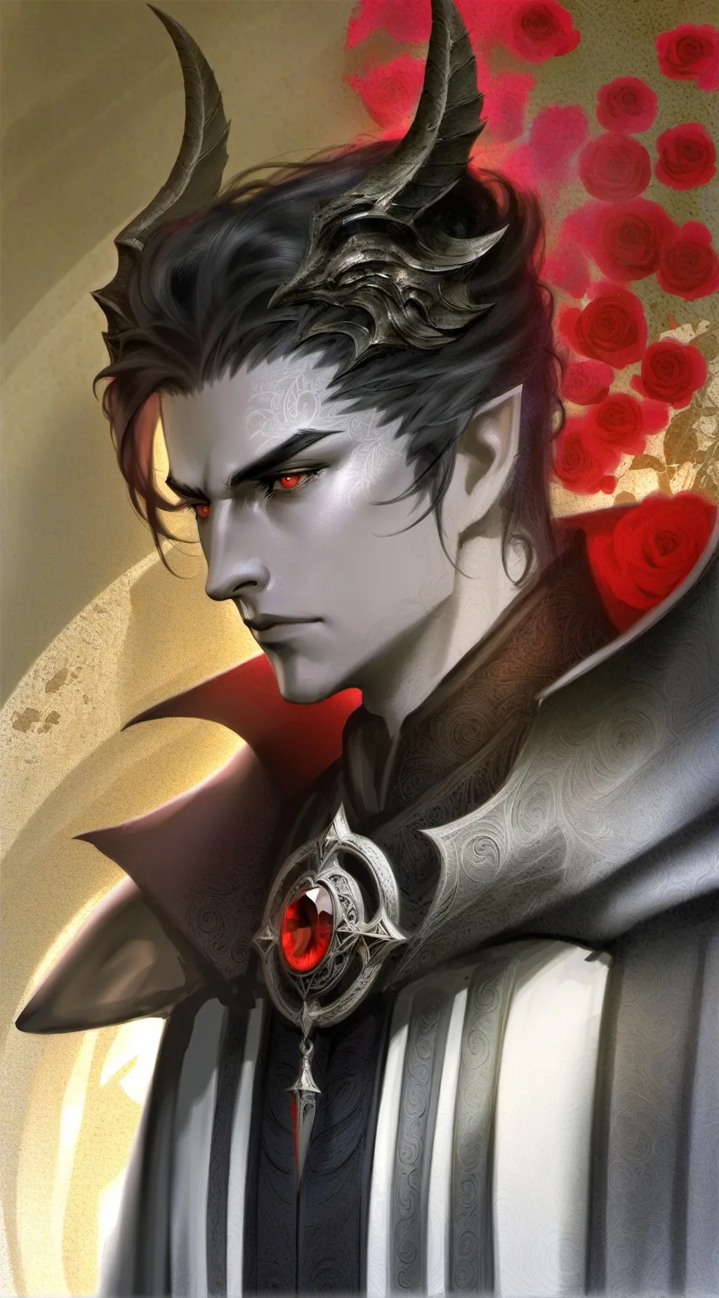 ai character: Gem background