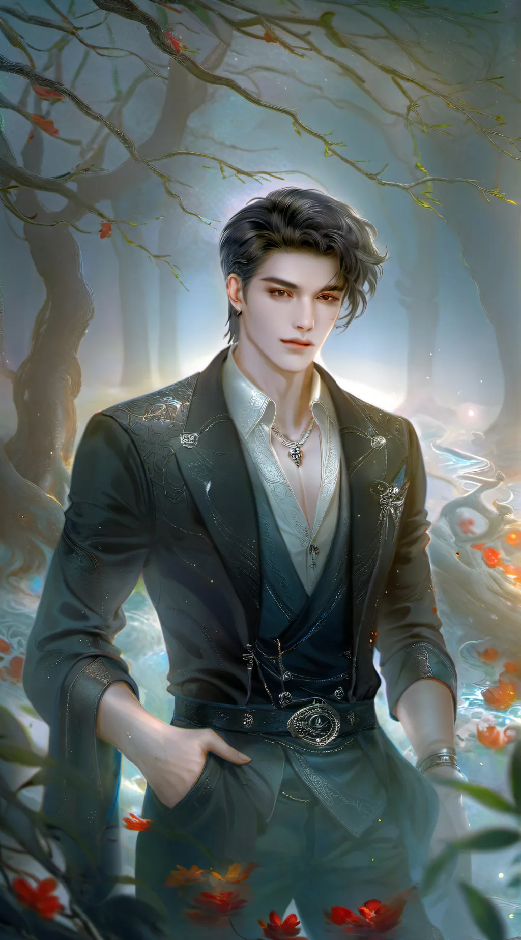 ai character: ash background