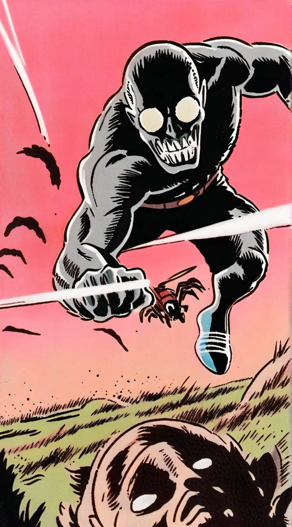 ai character: gassy figure… background