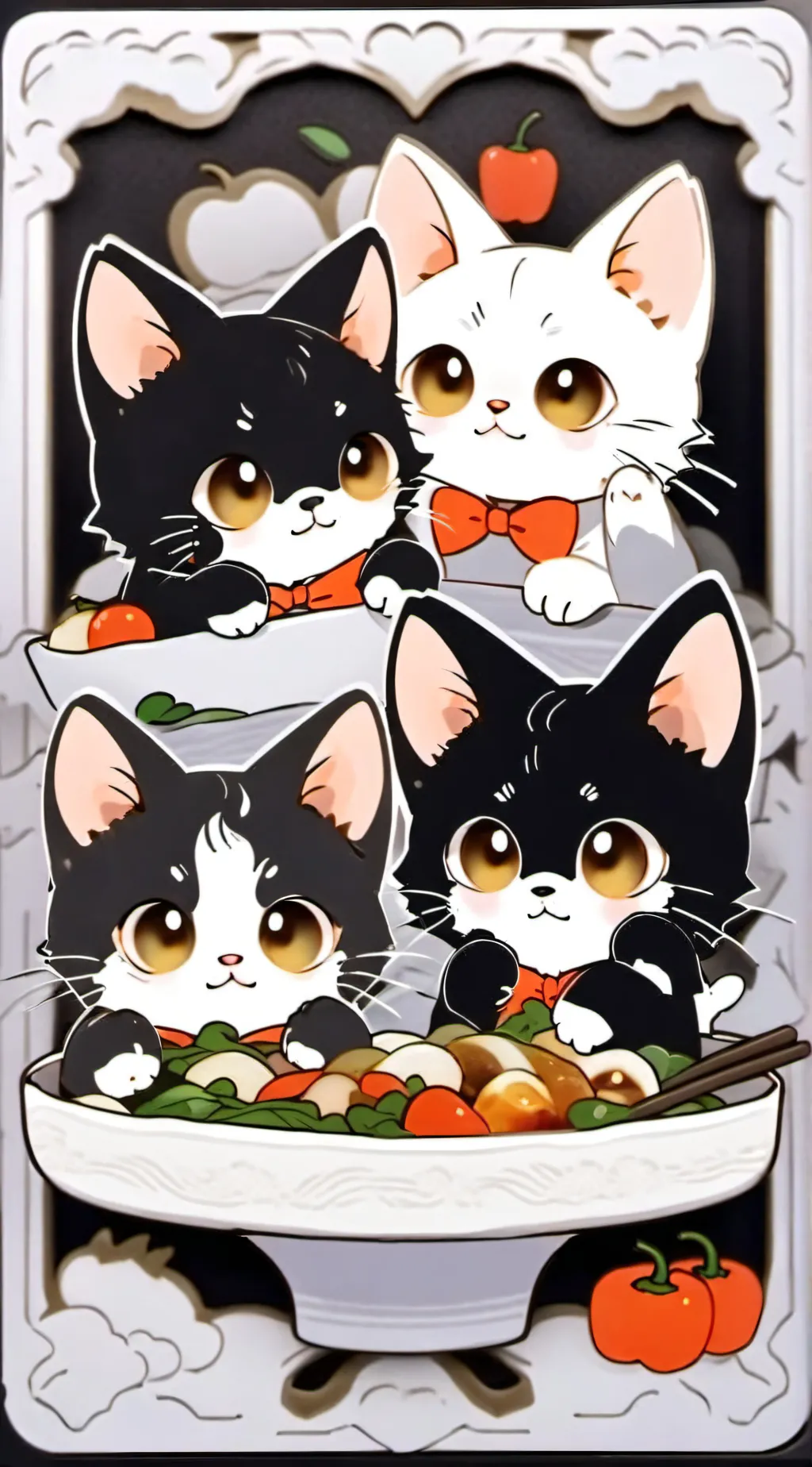 ai character: Cats background