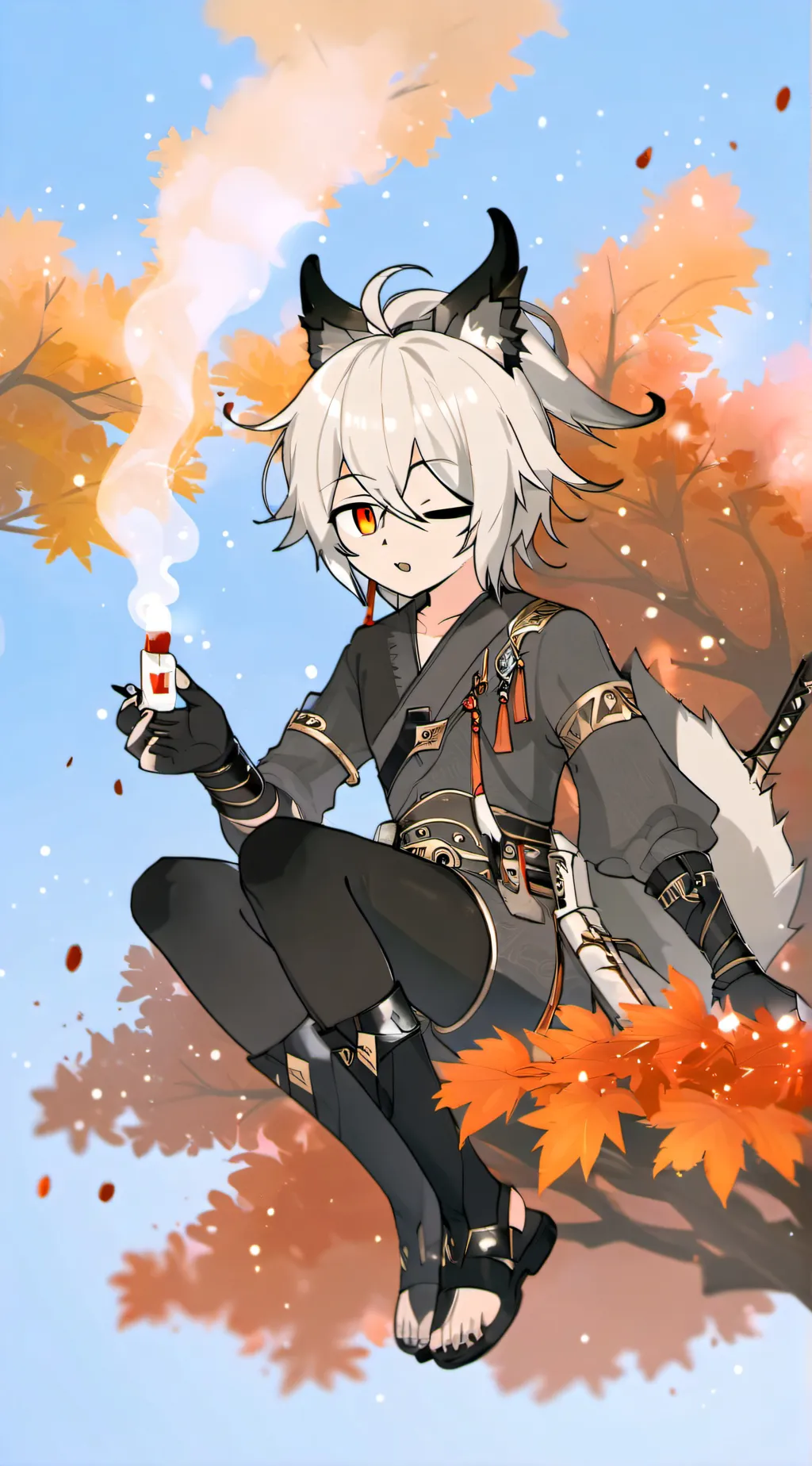 ai character: Mha at ur house:0 background