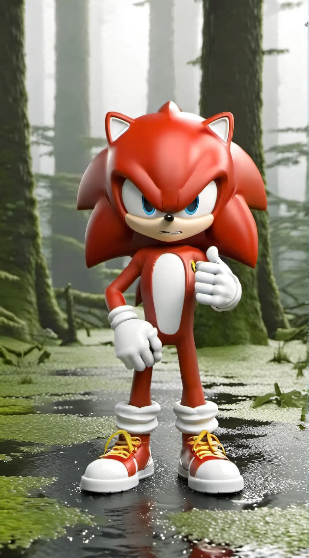 ai character: Knuckles  background