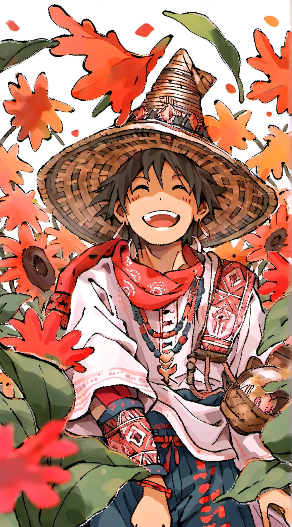 ai character: One piece background