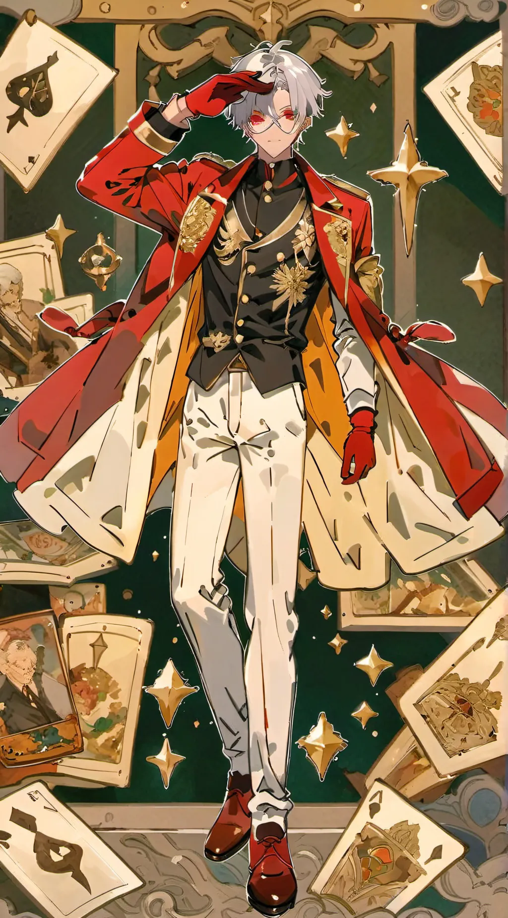 ai character: scar. background