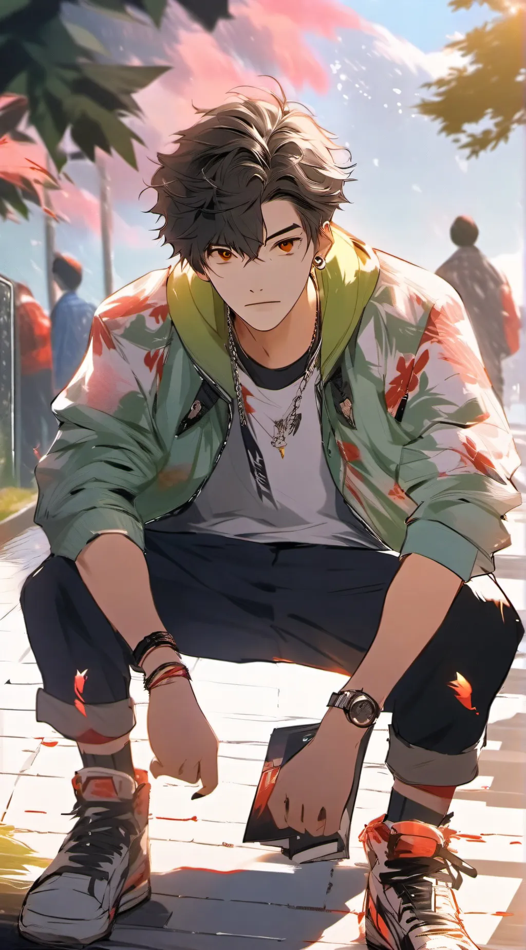 ai character: leo background