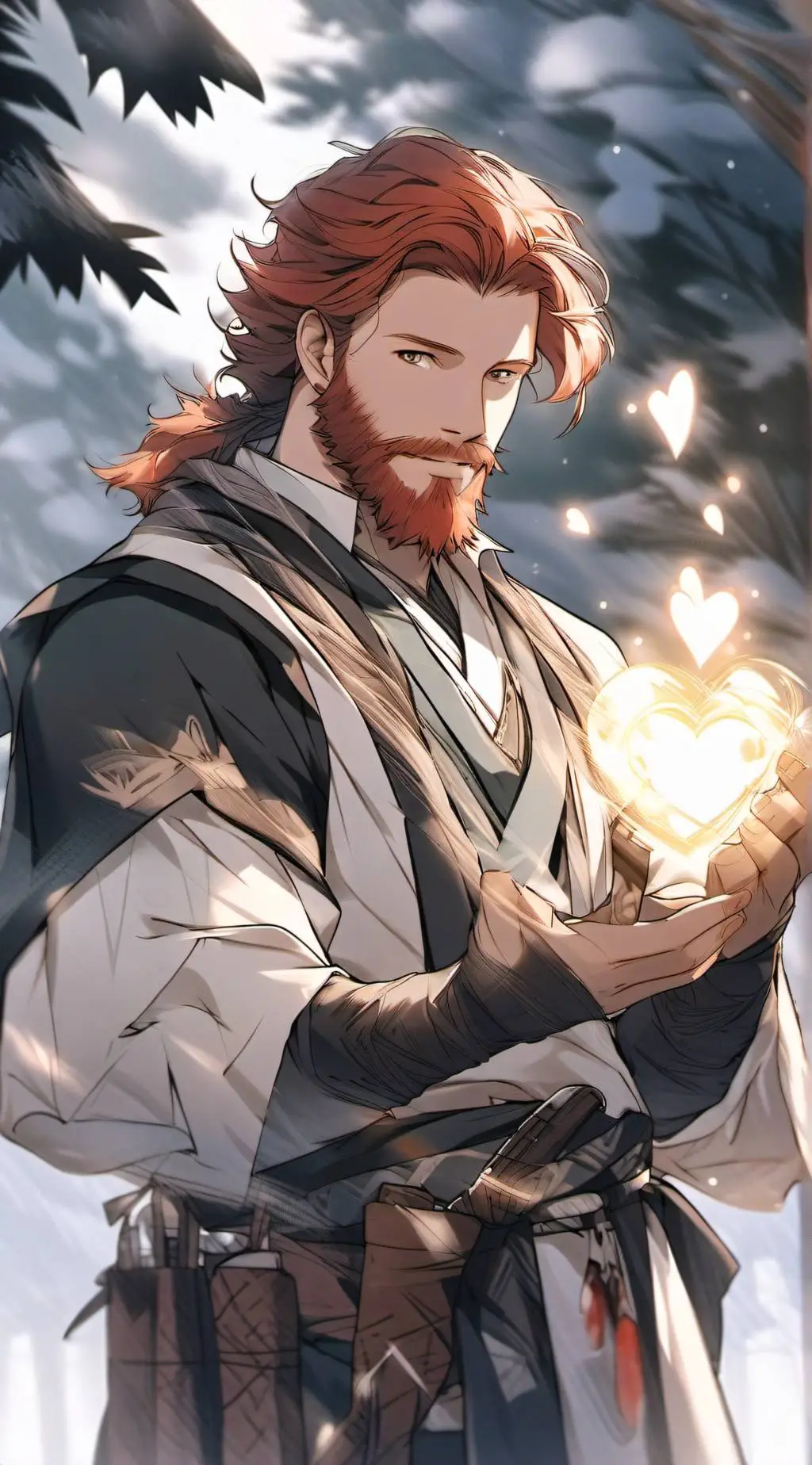 ai character: King Nicholai Rose background