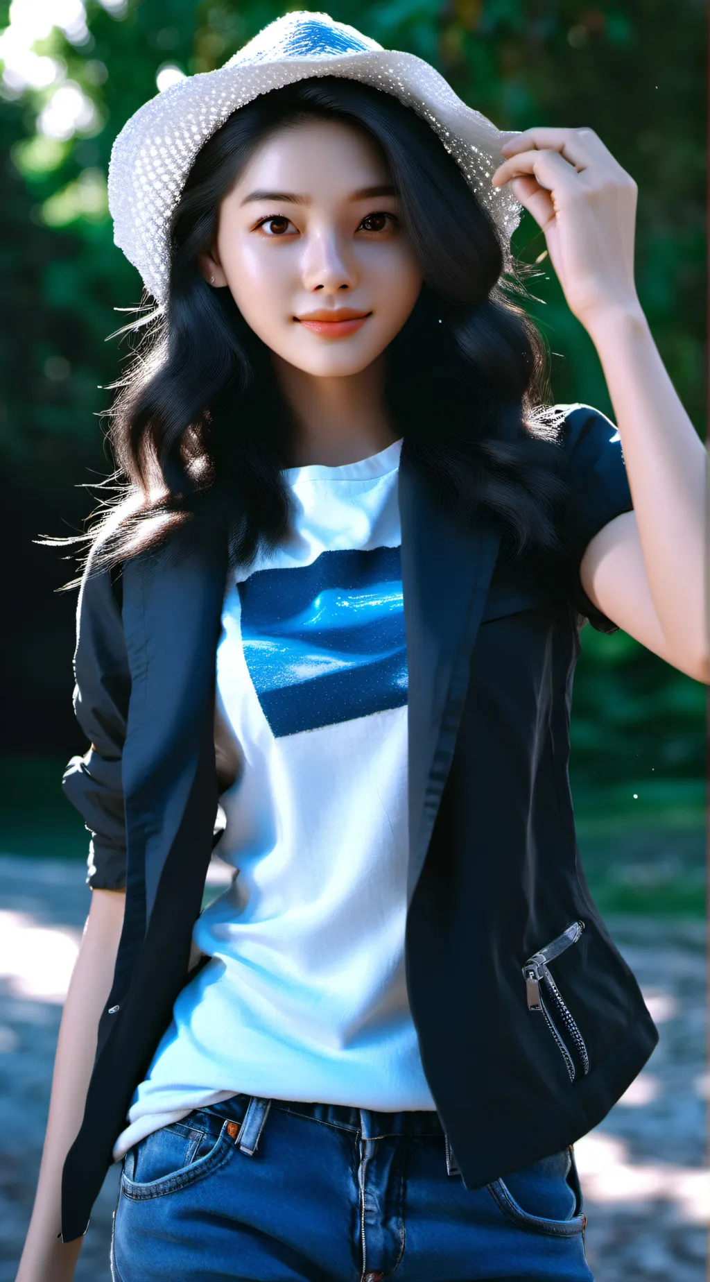 ai character: Mha feild trip background