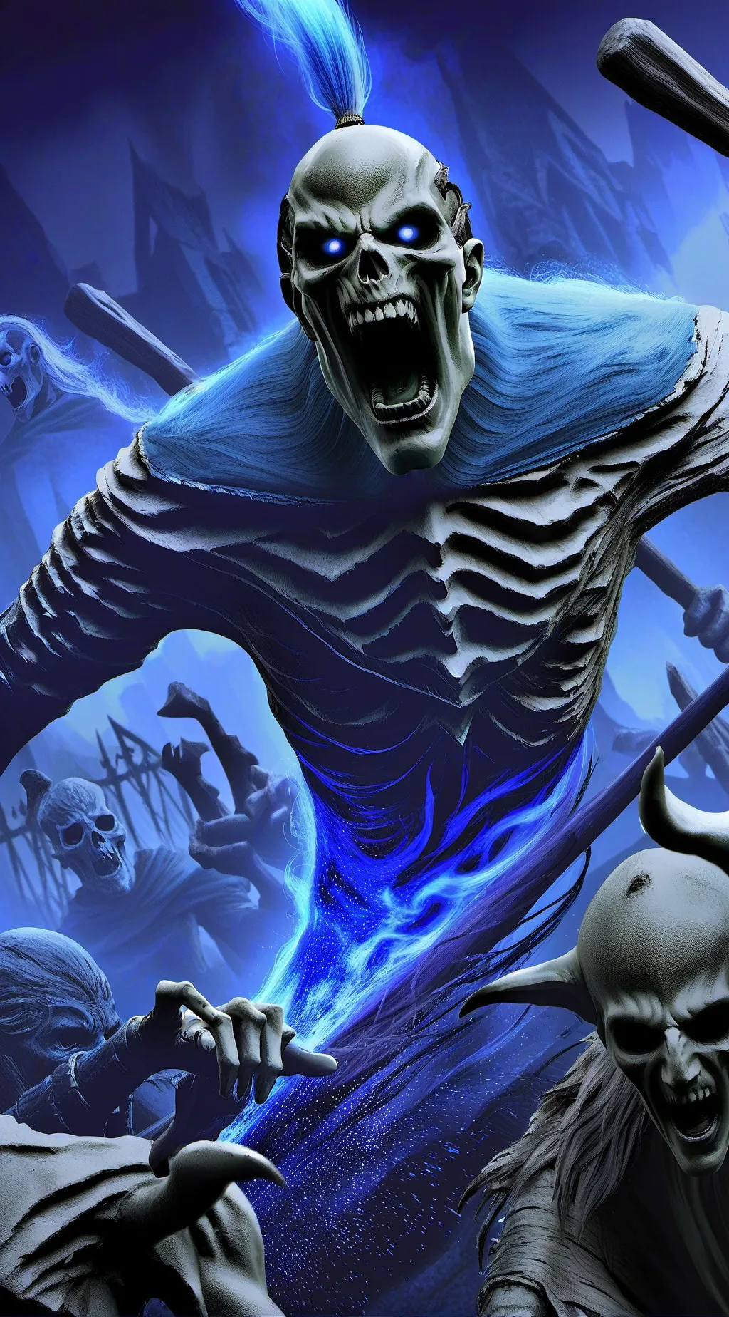 ai character: battle background