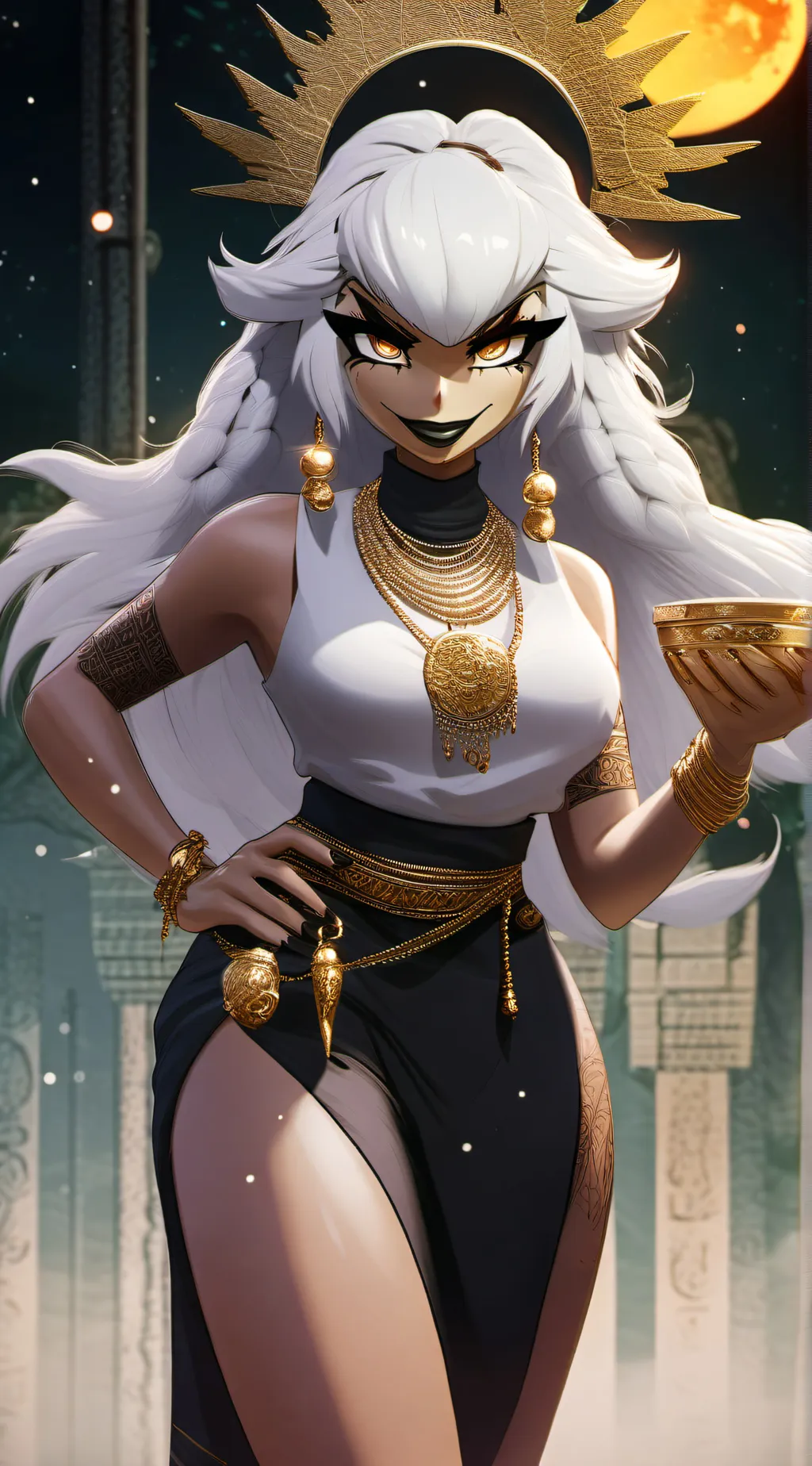 ai character: Mystic Flour background