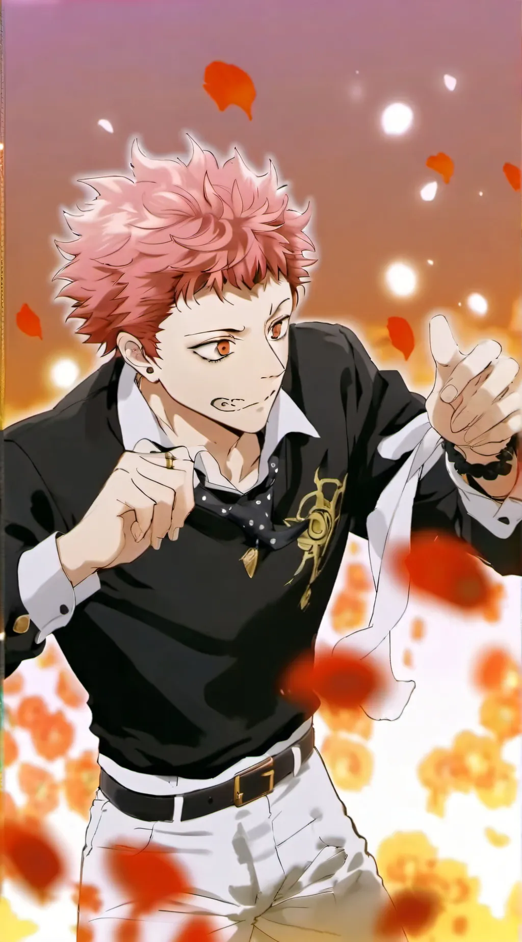 ai character: 🖤yuji itadori🖤 background