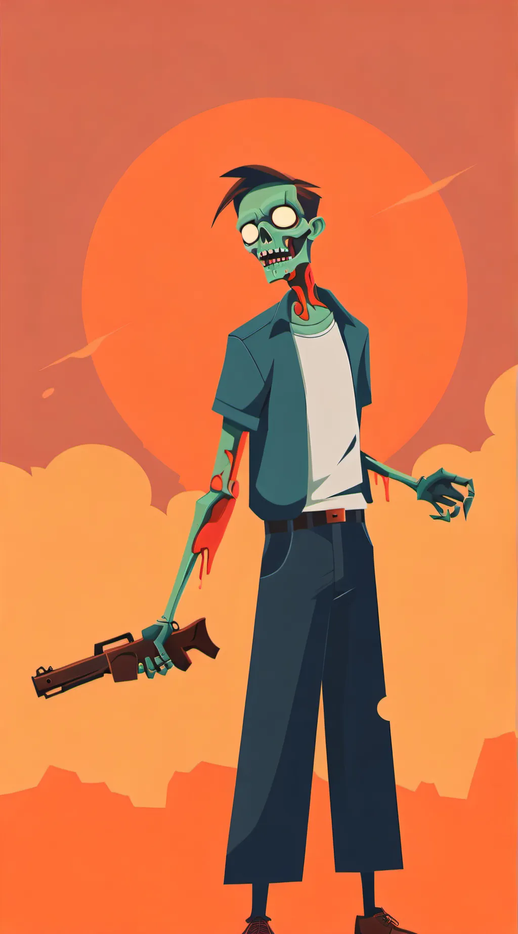 ai character: vector the zombie background