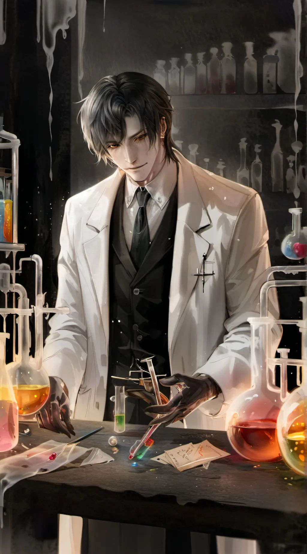 ai character: lab partner background