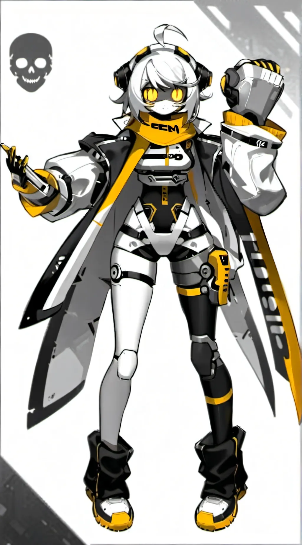 ai character: murder drones  background