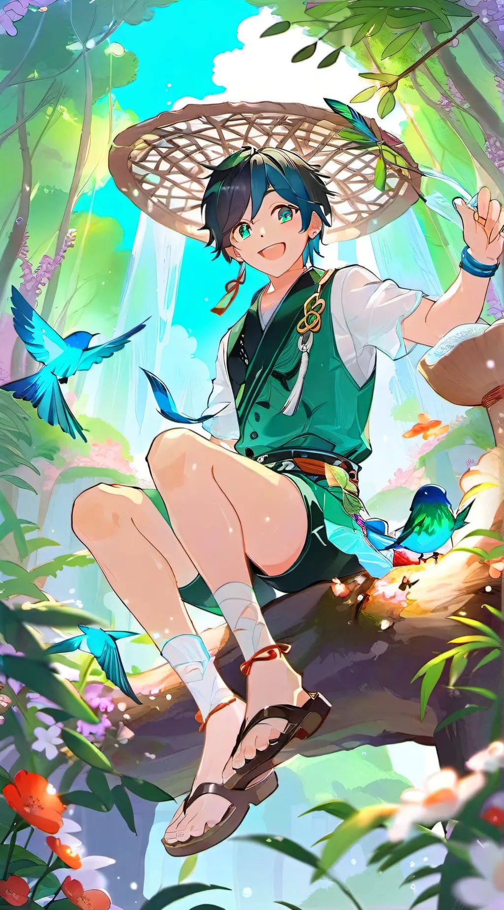 ai character: Venti  background