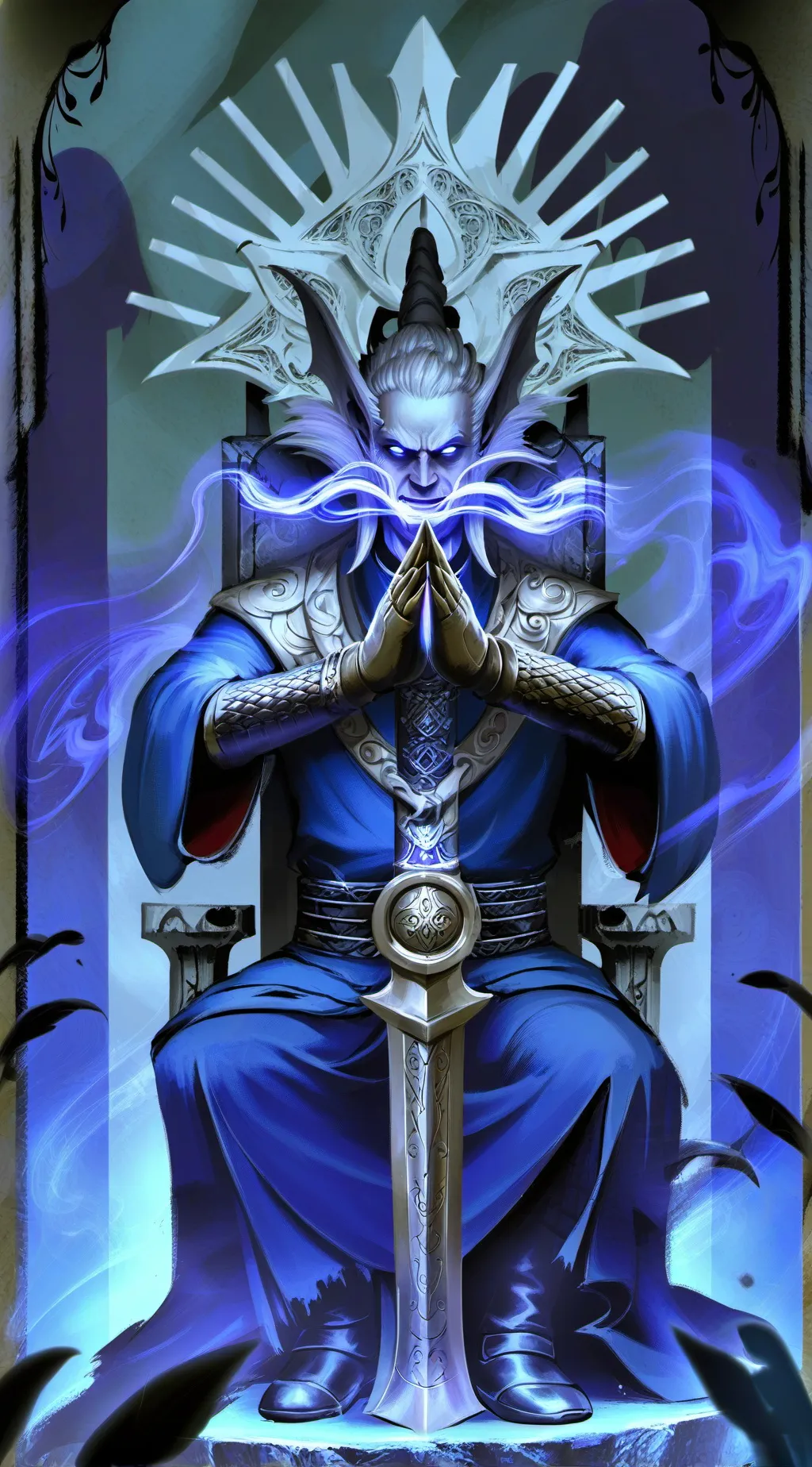 ai character: Thunder God Zhask  background
