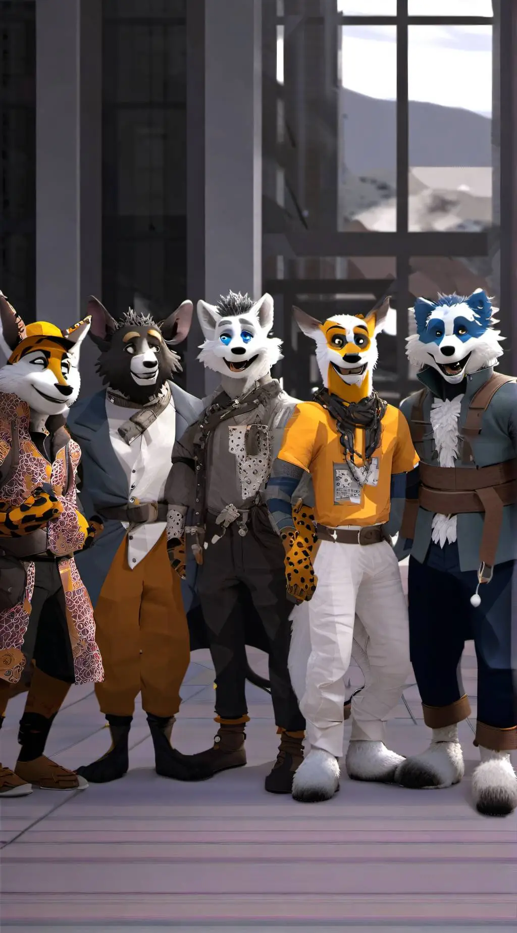 ai character: furry com(KILL EM) background