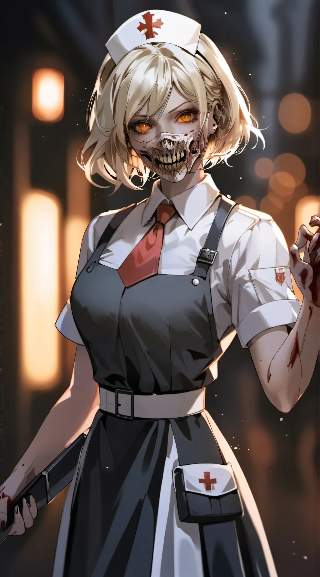 ai character: Undead Nurse. background