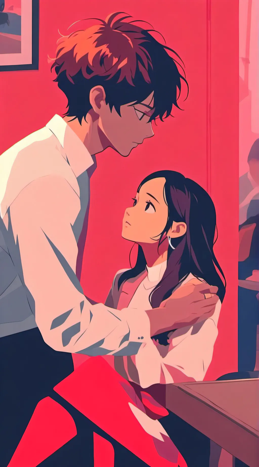 ai character: love background