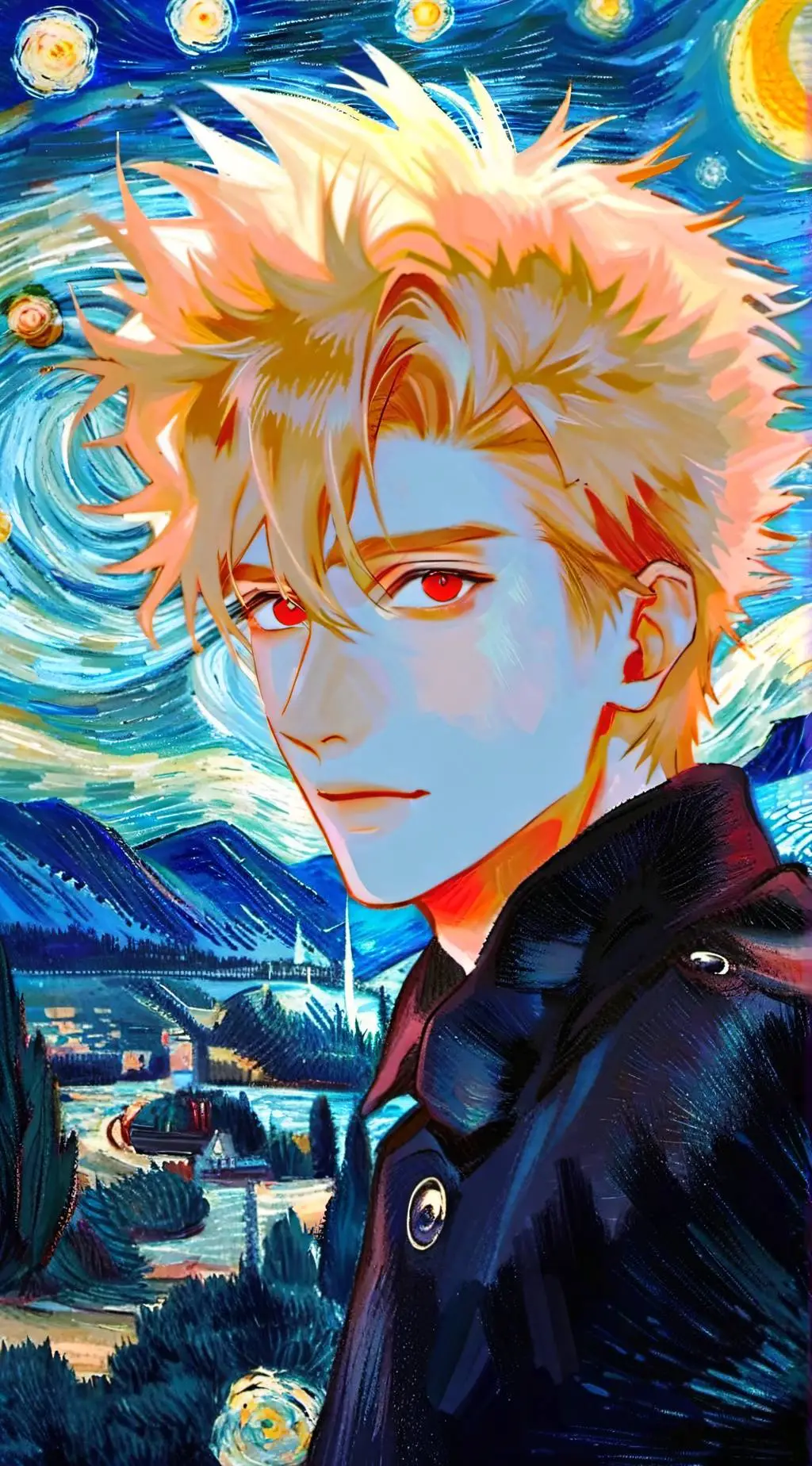 ai character: Mha pool background