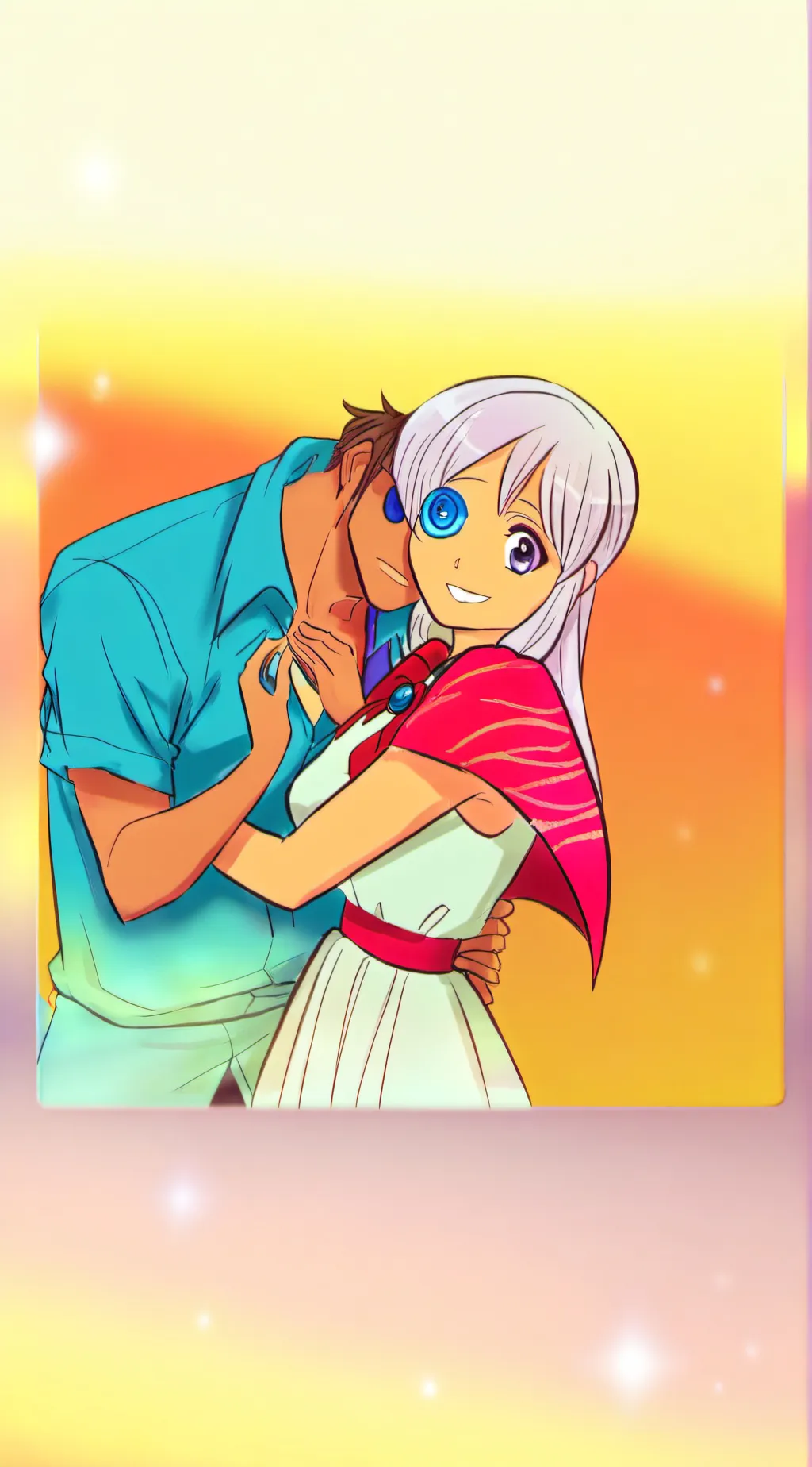 ai character: Magic Gems  background