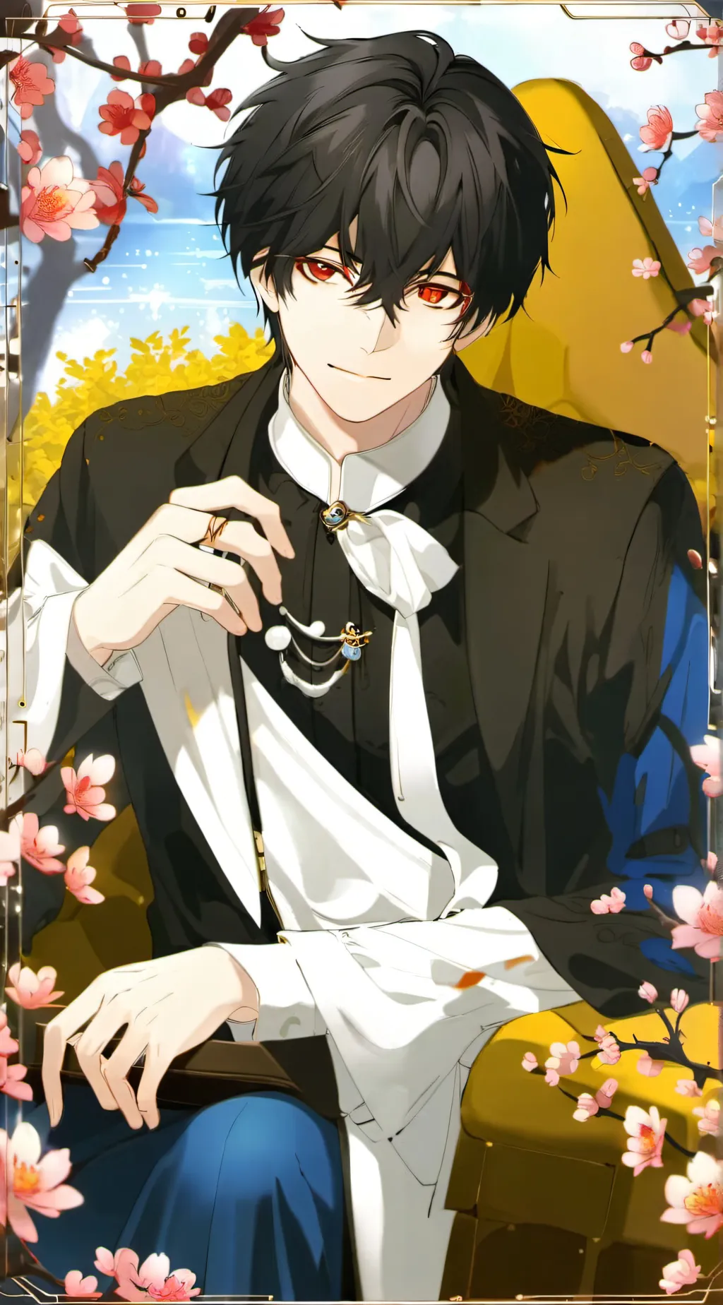 ai character: Rizzy boy  background