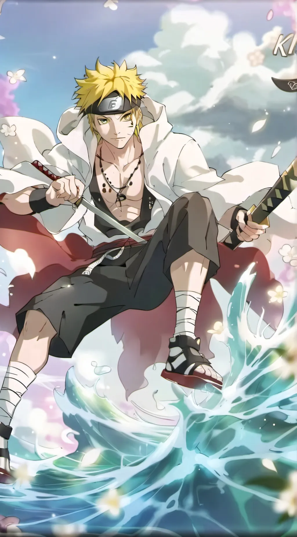 ai character: Minaruto  background