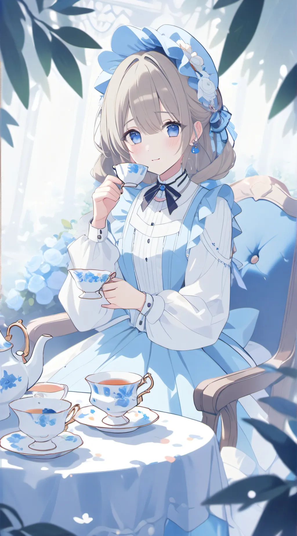 ai character: She's your doll background