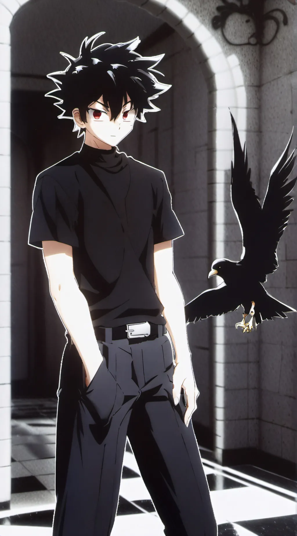 ai character: Tokoyami background