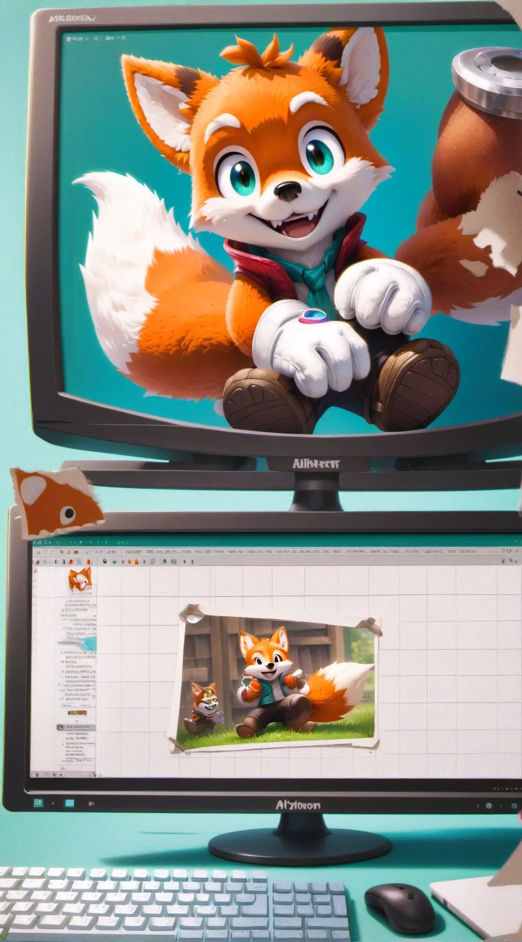 ai character: Tails (Past) background