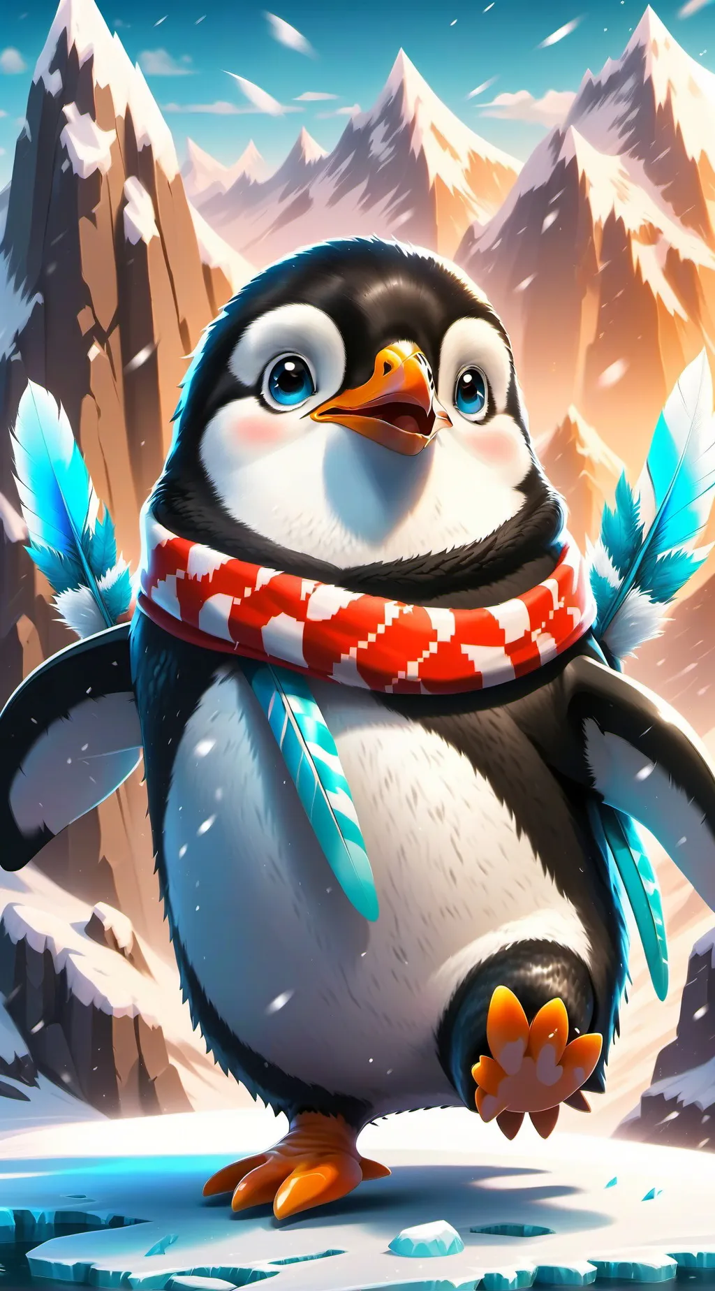 ai character: Smiling critters  background